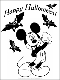 Mickey mouse in the vampire costume; 26 Best Ideas For Coloring Free Mickey Mouse Halloween Coloring Pages