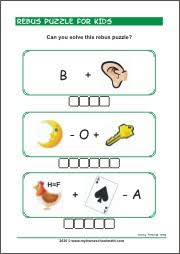 Stimulate your mind with these pictogram puzzles. Printable Rebus Puzzles For Kids Myhomeschoolmath