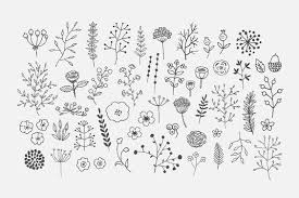 Image Result For Simple Flower Line Drawing Floral Doodle Flower Doodles Flower Drawing