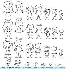 Zeichnen Lernen Strichmannchen Clipart Clip Art Stick Menschen Familie Von Pinkpueblo 6 00 Vol 570 Photoshop Pinsel Strichmannchen Strichmannchen Familie