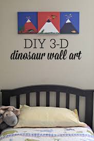 Wall stickers could hold the answer. 3 D Dinosaur Wall Art