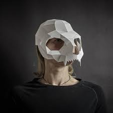 Perfect for an easy homemade. Cat Skull Mask Wintercroft