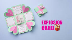 See more ideas about card making, cards handmade, card craft. Explosion Card Handmade Pop Up Card Card Making Youtube