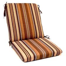 Casual Cushion High Back Outdoor Chair Cushion Set Of 2 Brown Stripe In 2020 Outdoor Chair Cushions Outdoor Lounge Chair Cushions Chair Cushions