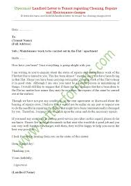 Maybe you would like to learn more about one of these? Landlord Letter To Tenant On Cleaning Repairs Maintenance