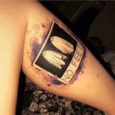 Neo trad beetlejuice themed tattoo by @crispylennox. My Beetlejuice Tattoo By Ringo Leone Is Webster Inkpedia