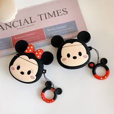 3d Mickey Minnie Airpods Case Disney Wireless Bluetooth Silicone Earphone Headphone Cover Airpod Case Earphone Case Minnie