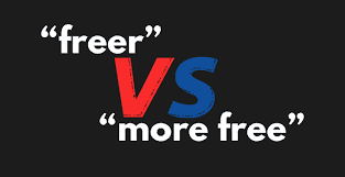 See photos, profile pictures and albums from we want more. Freer Vs More Free Here S The Correct Version