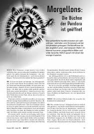 It started as a neologism adapted from a very old medical reference and used by mary leitao, of mcmurray, pennsylvania. Morgellons Nexus Magazin