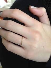 Ultra Thin Gold Wedding Band 1mm Solid 14k Yellow Gold Etsy Thin Gold Wedding Band Thin Gold Band Handmade Gold Ring