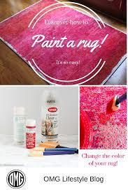 Did You Know You Can Paint A Rug Omg Lifestyle Blog Painted Rug Diy Rug Rugs