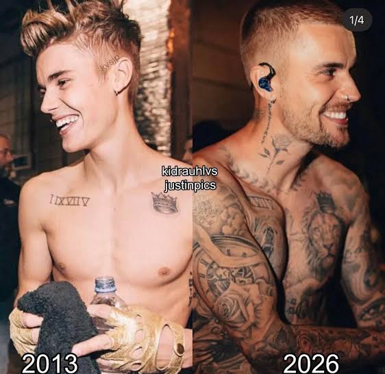 Justin Bieber then and now ❤️🔥
