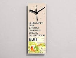I have been promising myself i would read le petit prince for so long, i'd even forgotten the promise! Amazon Com The Little Prince Quotes Le Petit Prince Quotes The Most Beautiful Things In The World Cannot Be Seen Or Touched Wall Clock Handmade