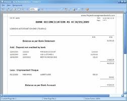 Bank Reconciliation Template Endearing Bank Reconciliation Statement ...