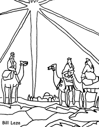 The three wise men 3 coloring page to color, print or download. The 3 Wise Men