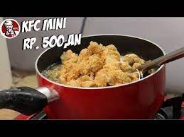 Ide Jualan Jajanan Kfc Mini 500 An Ludes Diborong Anak Sekolah Youtube Memasak Ide Makanan Resep Ayam