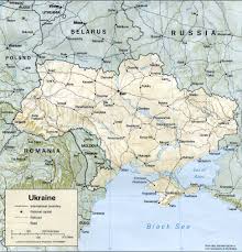 U, cioè in, verso, e kra, terra. Mappe Di Ucraina Carte Monde Org