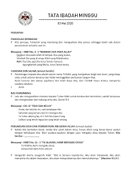 Baik daud dan siti tidak konsentrasi, ketika belajar di sekolah. 50 Liturgi Hari Kaum Ibu Gki