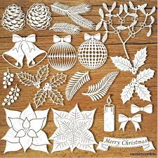 Christmas Decorative Elements Svg Files For Silhouette Cameo And Cricut Clipart Png Transparent Included Free Christmas Silhouette Cameo Stencil Wall Art