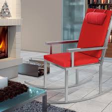 An upholstered rocking chair is a great addition to your living space & nursery. Rocking Chair High Backrest