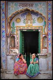 Bavardage Sur Le Pas De La Porte Voyage Inde Indien Inde