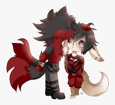 Anime drawings couples kising wolfs. Chibi Wolf Couple Hd Png Download Transparent Png Image Pngitem