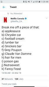 Kit kats are filled with kit. Break Me Off A Piece Of That Dundermifflin