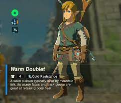 warm doublet legend of zelda breath legend of zelda legend