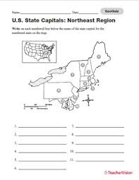 Read the following questions and then pick a,b,c, or d. Geography Quiz Northeast U S State Capitals Printable 3rd 8th Grade Teachervision