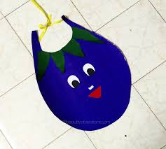 D I Y Brinjal Outfit For Kid Fancydress At School