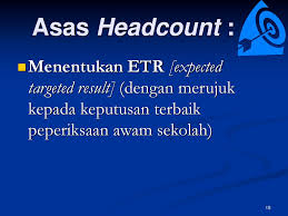 Apakah headcount ( hc )? Puan Tengku Azuan Binti Tengku Mohamed Kolej Tunku Kurshiah Seremban Ppt Download