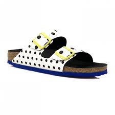 Can't decide on just the right gift? Birkenstock Womens Sandal Arizona 1016289 White Black Dot