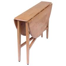Round Drop Leaf Dining Table In Light Oak Wood Finish Wood Dining Room Drop Leaf Dining Table Old Wood Table