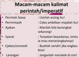Dengan kata lain, unit bahasa terkecil adalah seluruh pikiran, baik secara verbal maupun verbal. 95 Contoh Kalimat Imperatif Dan Bentuk Bentuknya Belajar Mudah Seru