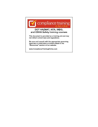 Asiaworld shipping services pty ltd australian independent shipbrokers level 1, suite 10, 401 pacific highway artarmon nsw 2064 australia phone: Appendix E Packaging Testing Facilities Compliance Training Online