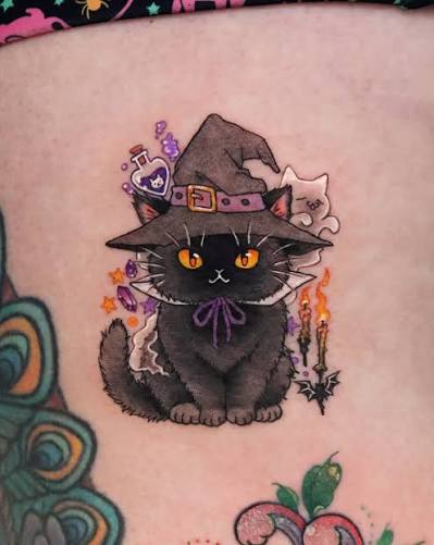 Witch Black Cat🖤💜🐈‍⬛👻