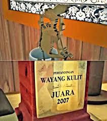 In a wayang kulit performance. Wayang Malaysia