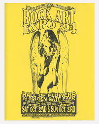 Rock Art Expo 94 Flyer 1994 Oct 21 Golden Gate Park Krispy Rock Art Golden Gate Park Golden Gate