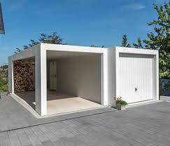 Die bodenplatte der garage besteht aus beton,mit einem esstrichaufbau. Beton Carport Die Wandelbare Offene Garage Garagen Welt