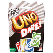 Uno Dare Card Game Cdy11 Mattel Shop Card Games Uno Card Game Dare Games