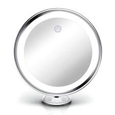 Amazon Com Fancii 10x Magnifying Makeup Mirror With True Natural Light And Locking Suction 20 Cm Large Lighted Travel Va Mirror Makeup Mirror Travel Vanity