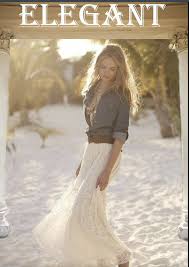 Il faut impérativement vérifier le tableau des mesures avant choisir la taille. Jupe Longue Dentelle Marque Boho Boheme Chic