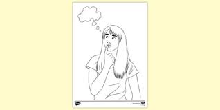 Download thinking person stock photos. Free Person Thinking Colouring Sheet Colouring Sheets