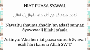 Karena itu, tiap muslim sebaiknya melakukan puasa syawal dan bayar hutang terpisah dengan kewajiban yang. Niat Puasa Syawal 6 Hari Youtube