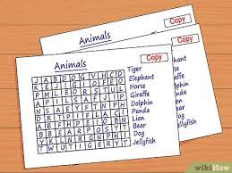 3 Ways To Make A Word Search - Wikihow