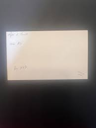 Doc Carroll Signed Index Card 3x5 Philadelphia A's 1916 Ralph Carroll