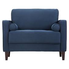 lillith large chair navy blue lifestyle solutions target large chair chair and a half club chairs