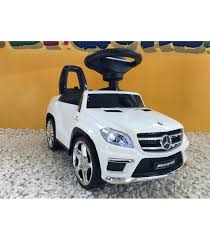 Trotteur Voiture Mercedes Gl63 Blanc Porteur Pousseur Voiture Kiddi Quad