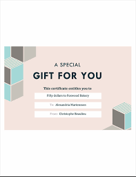 Here's an easy way to show your appreciation: Gift Certificate
