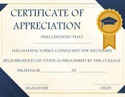 Graduation Certificate Of Appreciation Template Certificate Of Appreciation Graduation Certificate Template Certificate